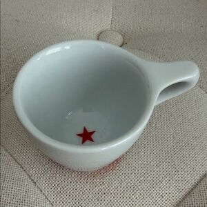 NOTNEUTRAL White Espresso Cup with Red Star